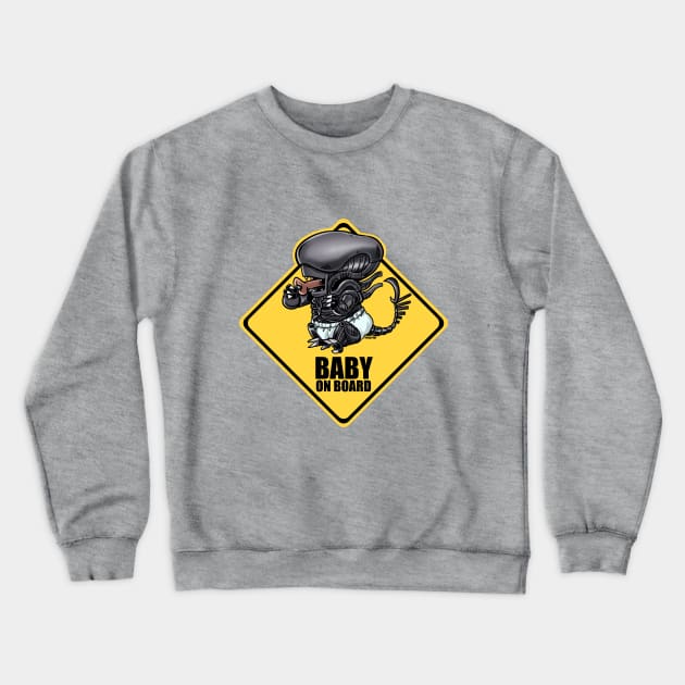 Baby on board Crewneck Sweatshirt by Albo